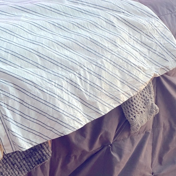 🌟FREE PEOPLE Easy Breezy Midi Dress, Sz.L., Ivory Combo, Lovely Navy Stripes 🌻 - Picture 9 of 15